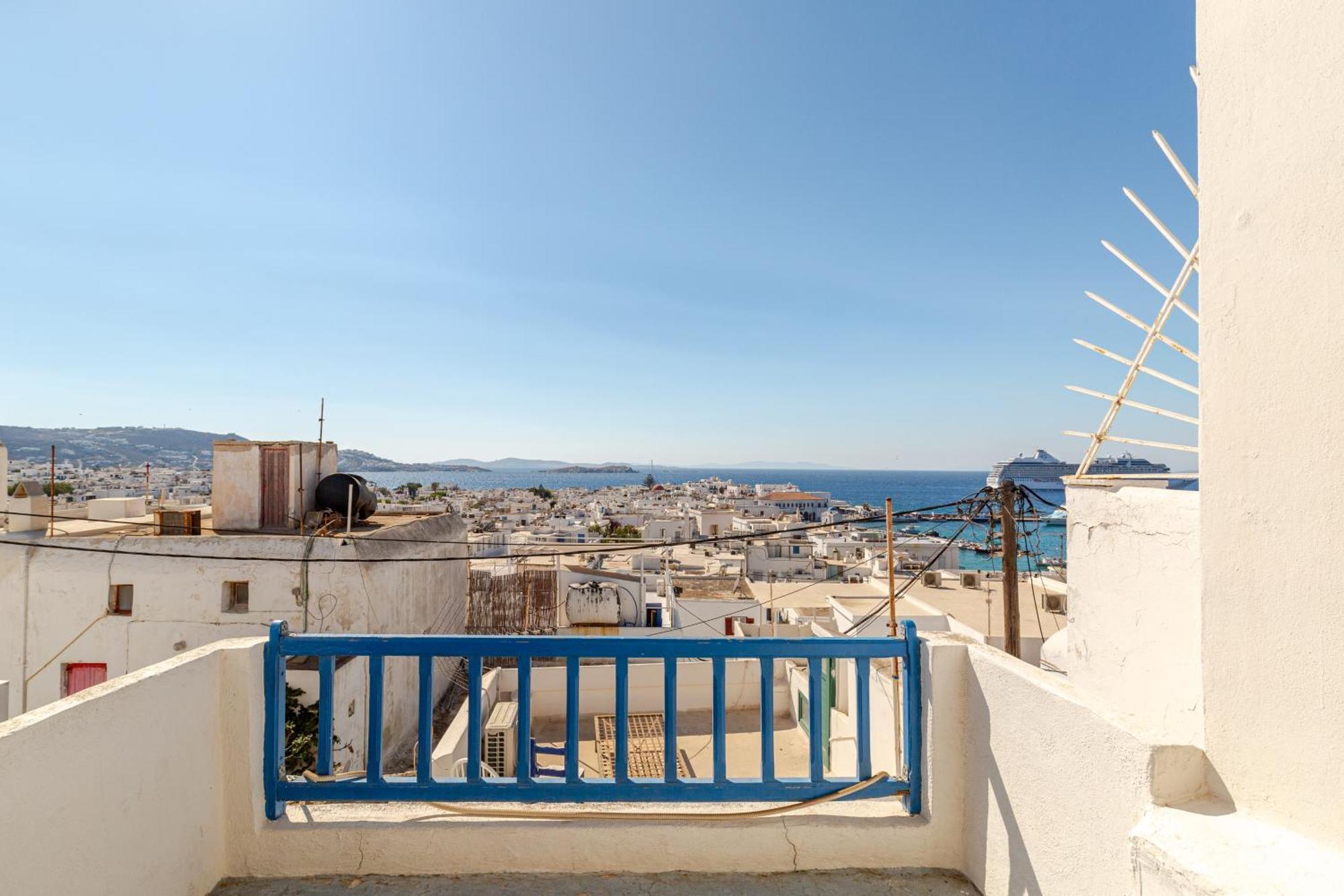 Elenitas Town House With Veranda And Sea View Mykonos Town Eksteriør billede