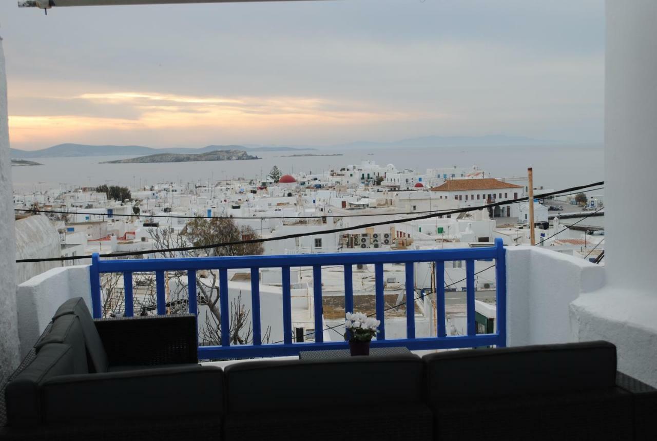 Elenitas Town House With Veranda And Sea View Mykonos Town Eksteriør billede